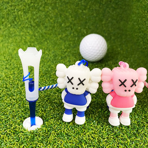 Nuevo Colgante de Palo de Golf de Dibujos Animados, Madera de Bambú Duradera, Cuerda Antipérdida, Marca Passen, Colores Azul/Rosa/Verde, Longitudes de 70 mm y 83 mm - Product Image 3