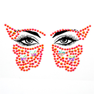 สติกเกอร์รูป<span class=keywords><strong>ผีเสื้อ</strong></span>ประดับคริสตัลอะคริลิค กันน้ำ สำหรับตกแต่งใบหน้า ลายสายรุ้ง สำหรับงานปาร์ตี้ - Product Image 6