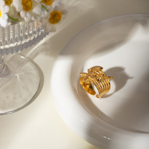 18k Gold Stainless Steel Starfish And Conch Shell <b>Open</b> <b>Ring</b> For Women Elegant Jewelry Gift Accessory - Product Image 4