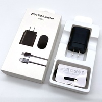 US EU UK Plug 25W Chargeur rapide pour Samsung Chargeur Adaptateur Oplader Type C Chargeur de téléphone Bloc de charge rapide Chargeur Ladegerat