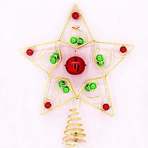 Factory Direct Sale New Ideas <b>Christmas</b> <b>Tree</b> Topper Ornament Home Decor Metal and Plastic Xmas <b>Tree</b> Decoration - Product Image 4