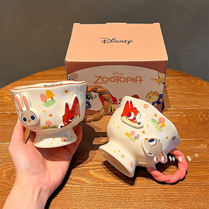 Mug en céramique <span class=keywords><strong>Disney</strong></span> avec poignée, boîte cadeau de dessin animé, tasse à café, thé et lait pour cadeau de Noël, usage au bureau et à la maison - Product Image 2
