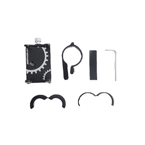 Support de téléphone pour vélo Yueli en alliage d'aluminium réglable pour guidon, couleur rouge, noir, titane - Product Image 4