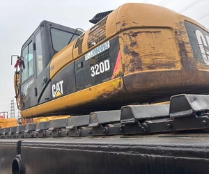 Excavatrice sur chenilles amphibie CAT 320d 20t d'occasion, couple de rotation SY245H 235kN, pelle hydraulique SR360 SR405HK. - Product Image 6
