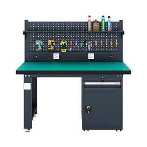 Heavy-Duty Metal Multi-Use Modern <b>Worktable</b> and Tool Storage Bench Mobile Workbench for Laboratory Workshop School Use - Product Image 5