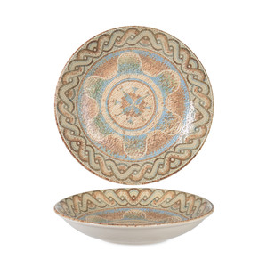 Celest Deep Plate Ø 23 cm Premium Fine China Digital Print Rinart Porcelain - Product Image 1