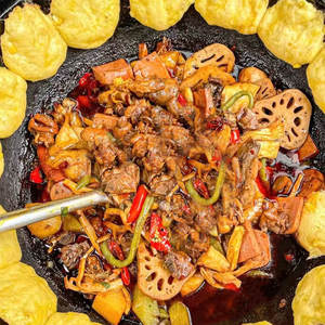 Memasak komersial sosis lemak dasar ayam Jalo panggang pedas ayam pot panas bumbu ayam kayu bakar - Product Image 2