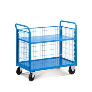 Carro Modular Fami Combi Serie CF con Frenos, Base de Acero, 1135x625x1045 mm, Azul RAL5012 - Product Image 1
