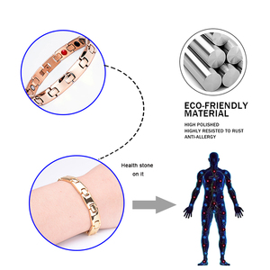 Pequeño MOQ en Stock Japón Bio Health Care Therapy Escalar Energy Positive Crystal Pulsera de acero inoxidable Precios baratos - Product Image 6