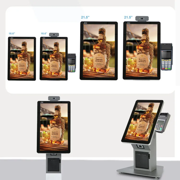 Kunden spezifischer 15,6-Zoll-Bibliothek Multiple Touchscreen-Kiosk Touchscreen Self-Service-Zahlungs kiosk