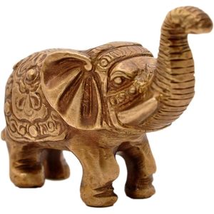 PARIJAT HANDICRAFT's Brass <b>Elephant</b> Showpiece Elegant Home and Office <b>Decor</b> Accessory - Product Image 3