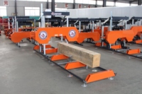 Scierie horizontale RS31G avec diamètre de coupe de 31 pouces, moteur à essence haute efficacité de 15 CV, machine à couper le bois pour usage domestique