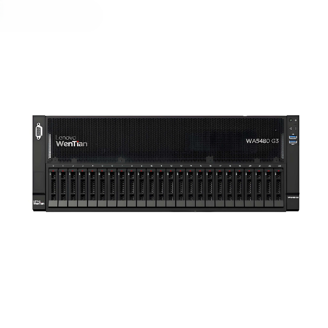 Lenovo WA5480 G3 Dual Intel Xeon Platinum 6530 CPU Onboard RAID Controller 25G Network 12-Bay 3.5" 4*2700W AI HPC 4U Rack Server
