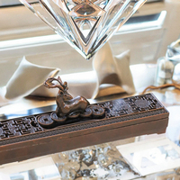 Brûleur d'encens en alliage antique pour hôtel et restaurant de maison de thé pour un usage quotidien et décoration d'intérieur aromatique de la saison d'automne