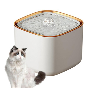 <span class=keywords><strong>Fontaine</strong></span> à eau pour chat 3L 101oz en plastique avec filtration automatique, distributeur d'eau circulante pour animaux de compagnie, filtre pour chiens - Product Image 1