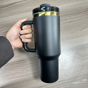 Premium 40oz Insulated Stainless Steel Tumbler <b>with</b> Custom Logo Leak Proof Lid and <b>Straw</b> Ideal for Gifts - Product Image 1