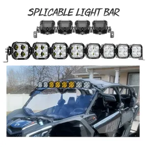 Top tavan ışığı Barra Led 4x4 Linkable çatı çubuğu için RZR Can-am X3