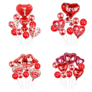 I Love You Kiss Me Lips Love Foil Balloon for Valentines Day Decoration結婚記念日インフレータブルバルーンバースデーギフト