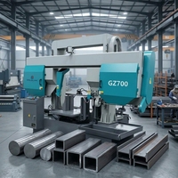 Scie à ruban horizontale CNC entièrement automatique GZ4265/GZ4270 pour métaux