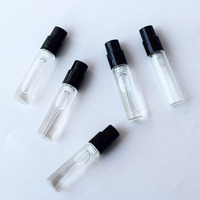 Petit flacon de parfum miniature 1ml 1,5ml 2ml 2,5ml 3ml 5ml, flacon personnalisé avec logo, tube en verre, atomiseur, flacon vaporisateur avec carte échantillon