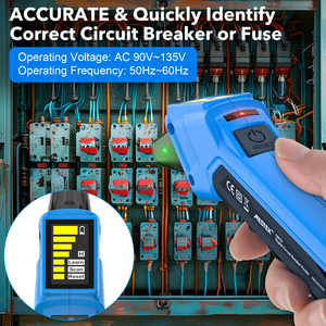 Buscador de disyuntores digitales con receptor digital y probador de circuitos <span class=keywords><strong>GFCI</strong></span> 90-135V Circuitos de CA - Product Image 5