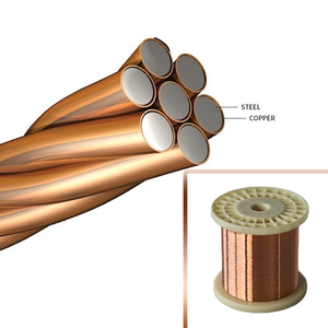 Cable eléctrico estañado Cca Alambre de magnesio de Aluminio revestido de cobre desnudo sólido Precio de cable Ccam Cp - Product Image 1