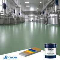 Revêtement de sol en mortier époxy anti-corrosion pour machines de gravure, ateliers de produits chimiques dangereux, entrepôts chimiques et fermes de réservoirs