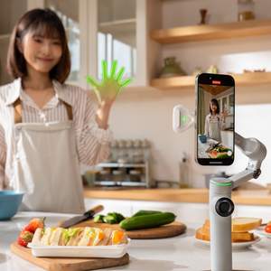 Accessoires pour caméra sportive Insta360 Flow 2 Pro AI Tracker, éclairage intégré, accessoires pour caméra d'<span class=keywords><strong>action</strong></span> - Product Image 2