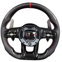 Volant en fibre de carbone véritable pour Benz GT W204 W205 C205 W213 W217 W222 W223 W253 C63 G63 E63 C43 E250 E3