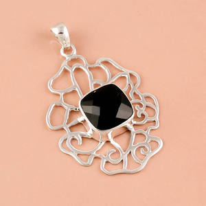 จี้พลอยโรโดโครไซต์เงินแท้925จี้เงินโบราณเครื่องประดับชั้นดีส่งออกตรงจากผู้ผลิต - Product Image 3