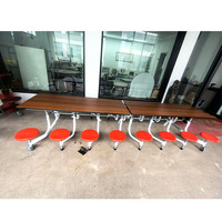 Table de cantine scolaire pliable 16 places, table de cantine pliable