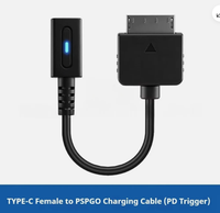 Câble d'alimentation PD TYPE-C pour PSP GO, adaptateur de charge USB C pour PSPGO 10CM