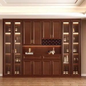 ตู้โชว์ชั้นวางไวน์แบบทันสมัยสำหรับห้องนั่งเล่นและห้องรับประทานอาหาร - Product Image 5