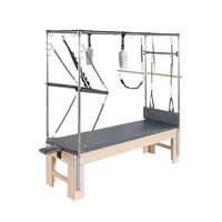 Ensemble de cinq pièces ProReach Yoga Studio Shaping : Reformer Pilates, Chaise Stable, Échelle, Seau, Cadillac en érable pour Fitness et Santé
