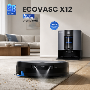 covacs X12 OMNICYCLONE Robot Vacuum & <b>Mop</b> Automatic Floor <b>Cleaning</b> Robot For Home - Product Image 1