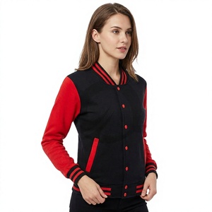 Veste varsity en peau de mouton matelassée pour femme Vercity - Product Image 1