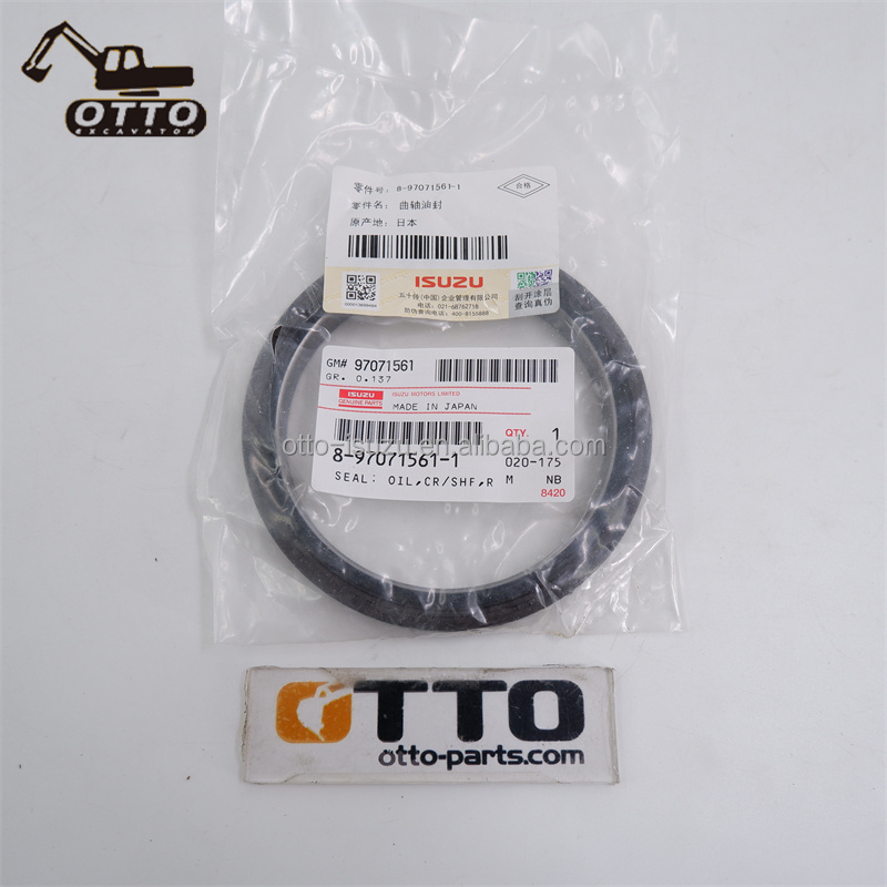8-97071561-1 ZX130B 4JJ1 Crankshaft Rear Oil Seal for Excavators
