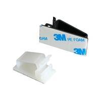100 pièces pince de fixation de câble FC-30 noir blanc câble organisateur pince auto-adhésif câble gestion Clip boîtier fil pour Cps téléviseurs voitures
