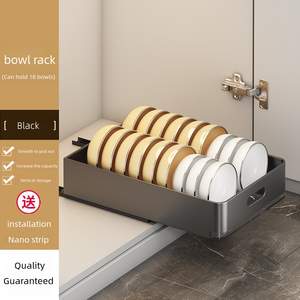 Estante Multifuncional Impermeable para Platos y Tazones de Cocina, Estante de Almacenamiento para Vajilla con Cajón Interior y Escurridor de Platos - Product Image 5