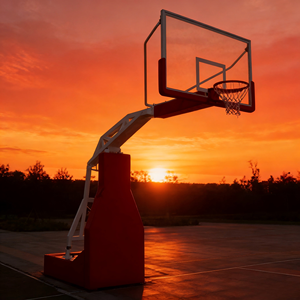 <span class=keywords><strong>Canestro</strong></span> da <span class=keywords><strong>Basket</strong></span> Elettrico Idraulico da Esterno Regolabile con Cerchio in Vetro Temperato - Struttura in Acciaio Rinforzato per <span class=keywords><strong>un</strong></span> Uso Duraturo - Product Image 6