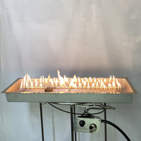 Kit de brûleur à gaz rectangulaire en acier inoxydable 738x280 mm pour foyer extérieur – Offre spéciale