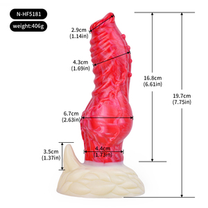NNSX Alien Knot <span class=keywords><strong>Dildo</strong></span> Animal <span class=keywords><strong>Dildo</strong></span> enormes avec Lotus Ventouse femelle et mâle adulte sex toy pour Vaginal G-spot & Anal Play - Product Image 3