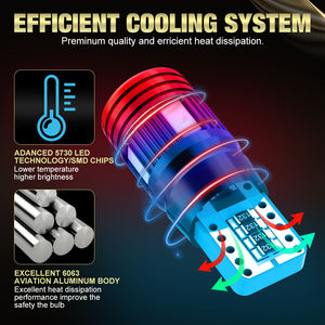 ไฟ LED T10 6SMD 12V 194 175 <span class=keywords><strong>168</strong></span>ท้ายรถใช้อ่านป้ายทะเบียนด้านในจอดรถ - Product Image 3