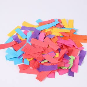 도매 뜨거운 할로윈 크리스마스 파티 축하 선물 공장-Instock 불꽃 놀이 다채로운 사각형 총 바 종이에 손으로 포장 - Product Image 3