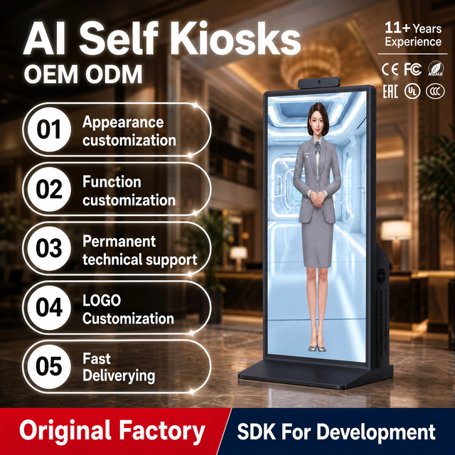 Xishida Community Service Multi-Function Consumer Terminal Display LCD Screen 1920X1080 Resolution Floor Standing Ai Chatbot