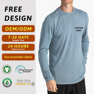 قميص صيد جديد مخصص بأكمام طويلة، قابل للتمدد في 4 اتجاهات، سريع الجفاف، خفيف الوزن، حماية من الأشعة فوق البنفسجية UPF50+، مصنوع من البوليستر المعاد تدويره بتقنية التسامي - Product Image 1