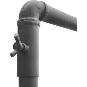 Porte-vêtements métallique Parisloft avec étagère en bois, style industriel, roulettes verrouillables, un seul niveau - Product Image 6