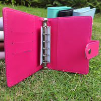 En gros : Classeur de budget A5 en PU, style Macaron, toutes couleurs, portefeuille, planificateur de trésorerie mignon, classeur irisé, pochettes pour argent en vrac, classeur de budget journalier