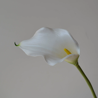 Bunga Calla Lily Buatan Berkualitas Tinggi PPS, Sentuhan Realistis, 62cm, untuk Dekorasi Pernikahan, Rumah, Meja, dan Acara