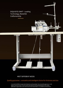 Machine à <span class=keywords><strong>coudre</strong></span> industrielle <span class=keywords><strong>surjeteuse</strong></span> à quatre fils pour vêtements, textiles et cuir - Product Image 2